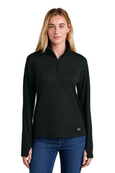 New Era® Women's Power 1/2-Zip - Black - XS